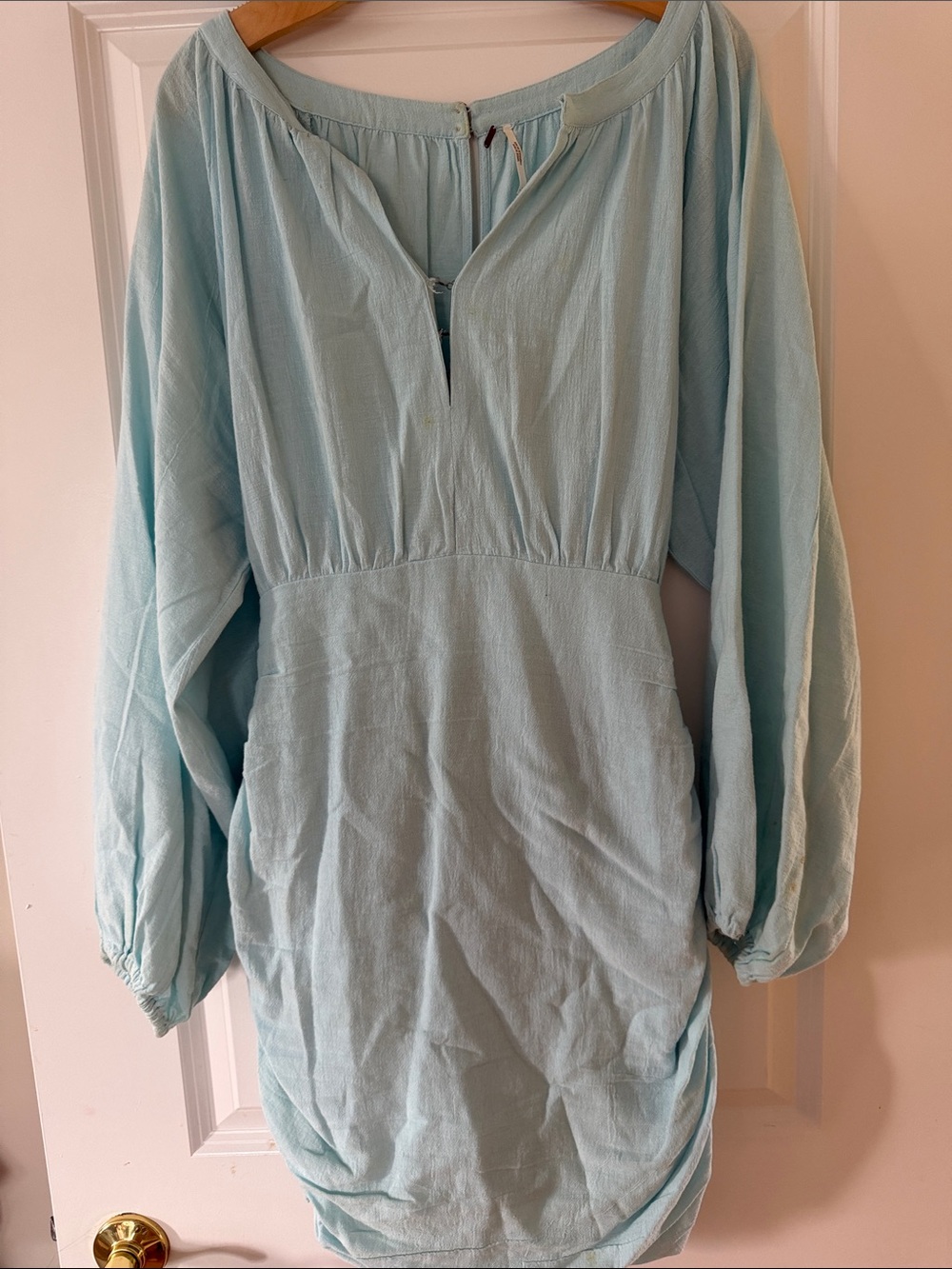 Free People Light Blue Mini Dress